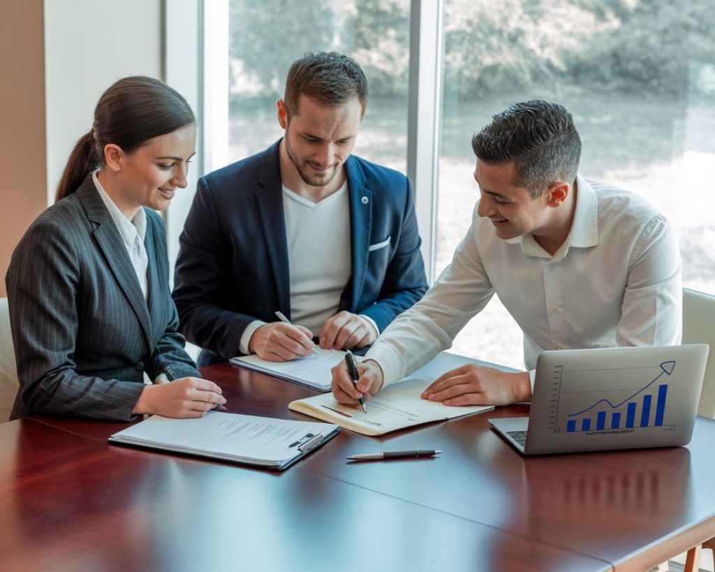 a photograph of three business professio lhoqulxrqm hjfox 3k85q kig2f14ctu wgdwvpovcnq